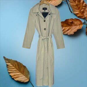 London Fog Full Length Fully Lined Trench Coat sz16